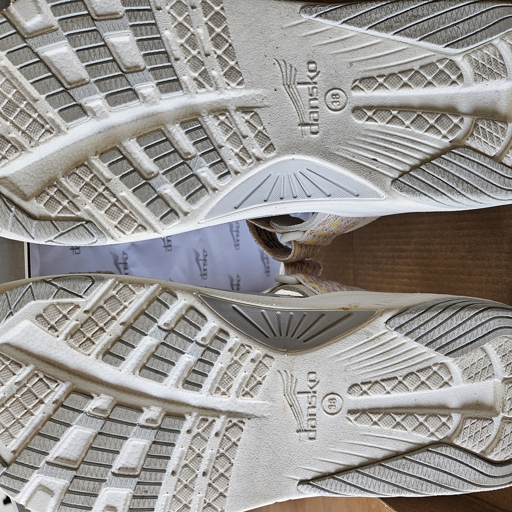 Dansko White and Yellow Sandals - Picture 5 of 7